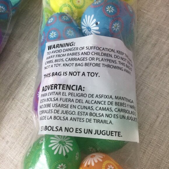 Lot of 5 Way to Celebrate Colorful Floral Fillable Easter Eggs 12 Count Each - Picture 5 of 5